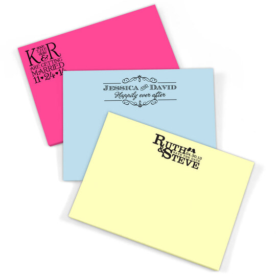 Your 1-Color Artwork on 4x3 Post-it® Notes